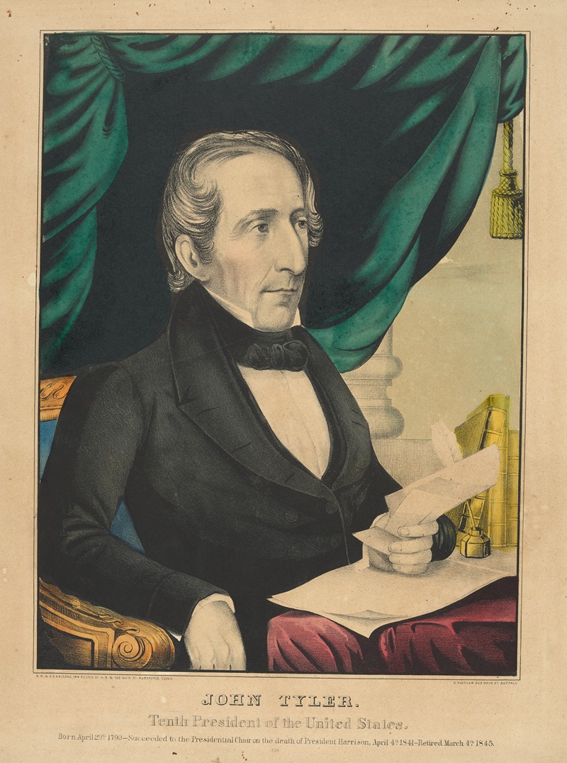 E.B. & E.C. Kellogg - John Tyler. Tenth president of the United States