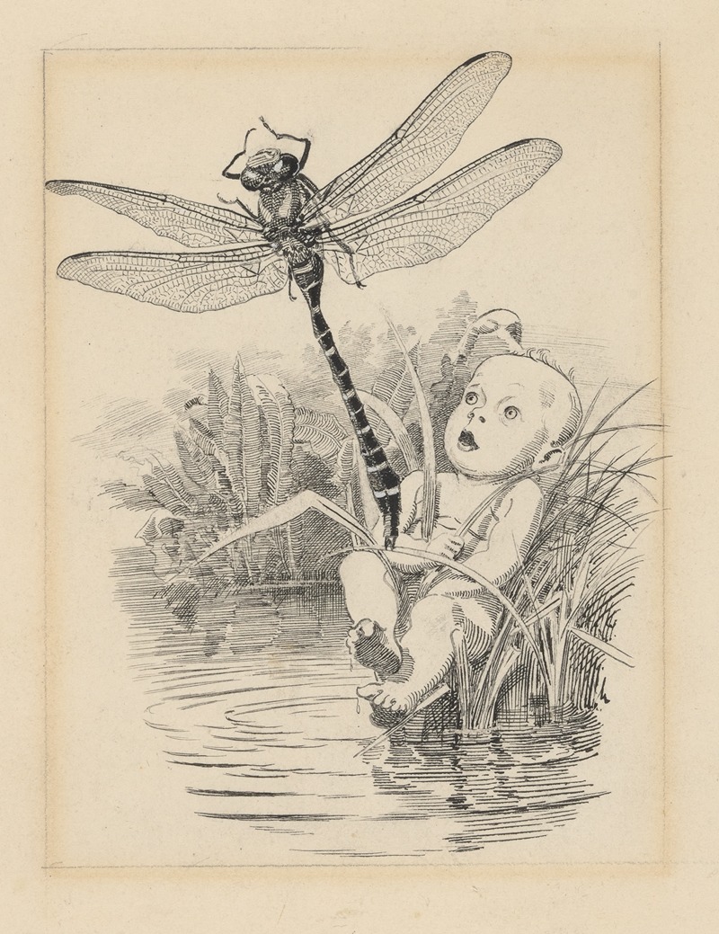 Edward Linley Sambourne - Tom and dragonfly