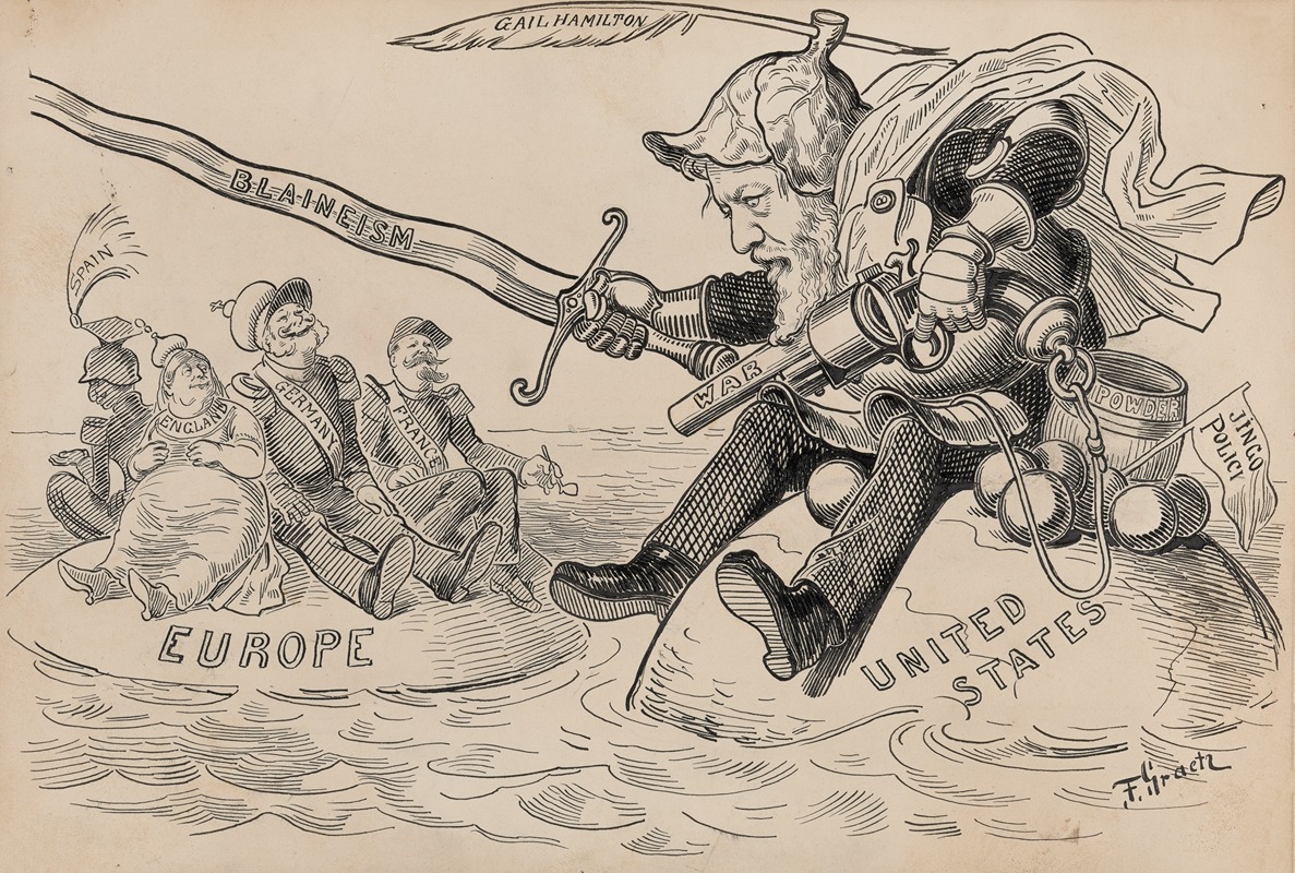 F. Graetz - Blaine ridiculed for his aggressive foreign policy and his bumptious attitude toward Europe during his Presidential campaign