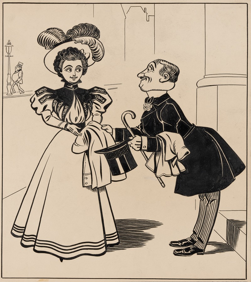 Franklin Morris Howarth - Chivalrous man inadvertently swapping his coat with a woman’s Pl.5