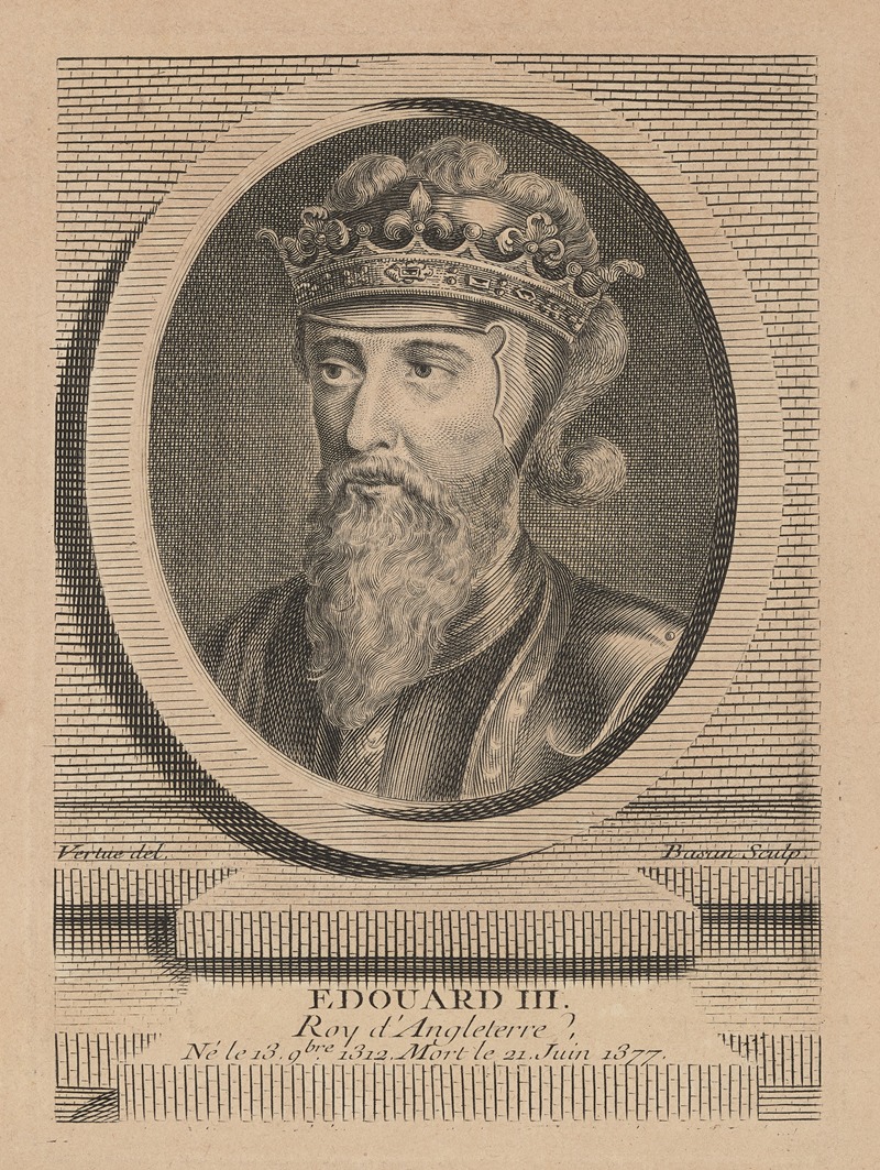 George Vertue - Edward III. King of England, born 13 November 1312, died 21 June 1377