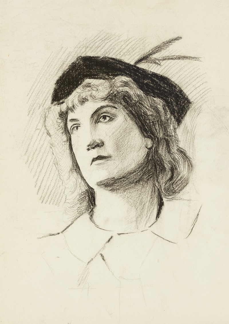 Harold Imbrie - Head and shoulders of a young woman.