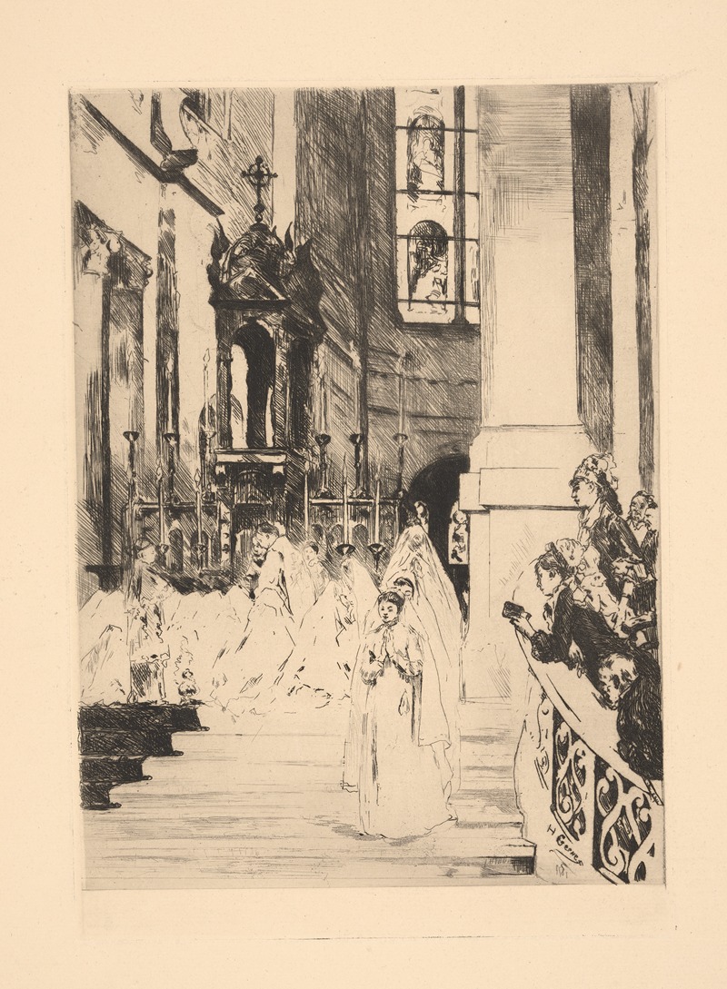 Henri Gervex - Communion at Trinity Church