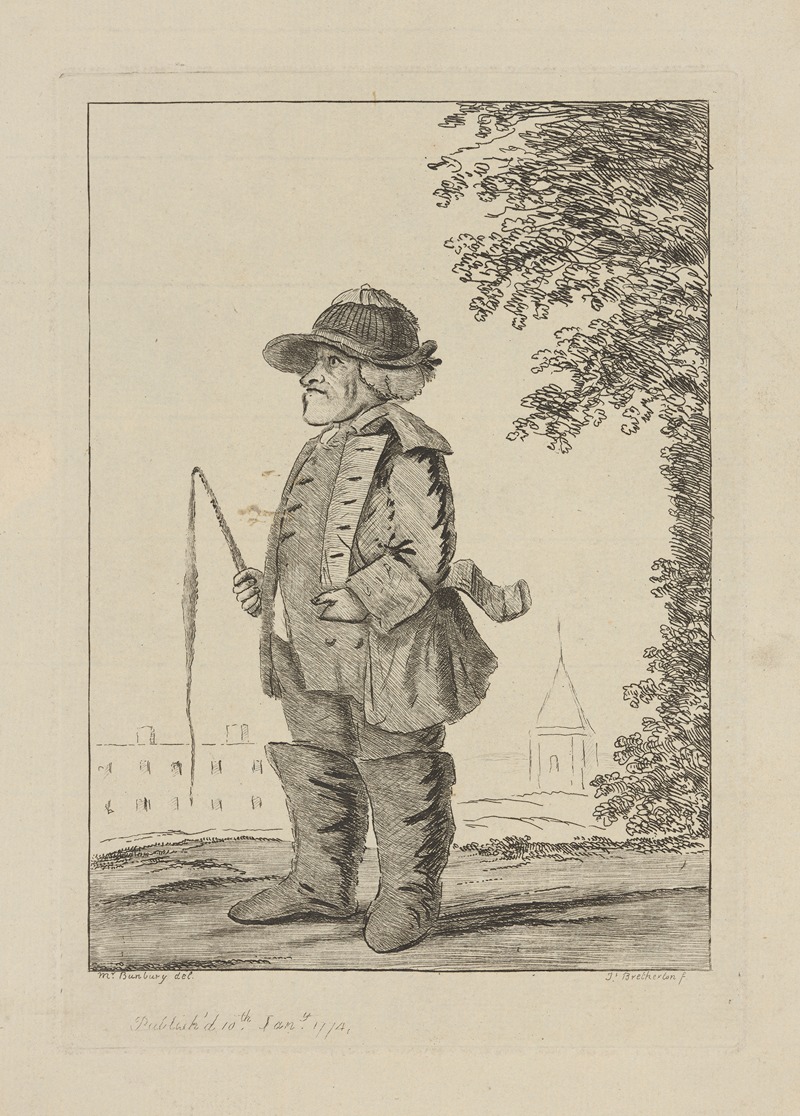 Henry William Bunbury - Postillon with hand in pocket