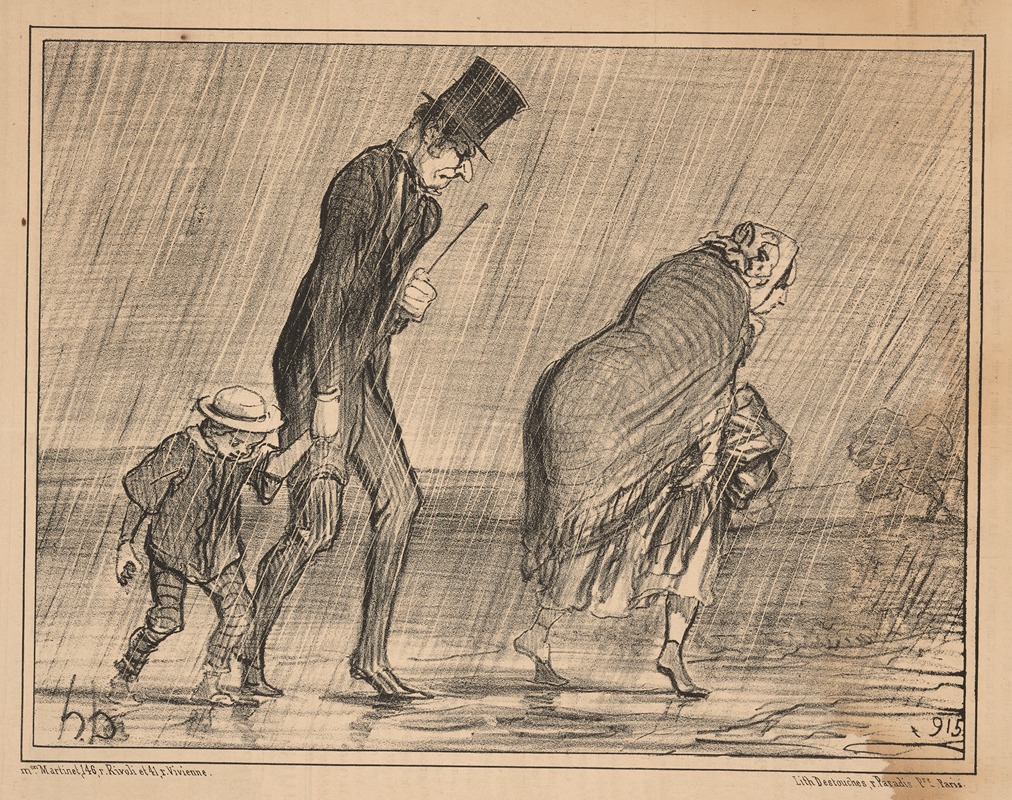 Honoré Daumier - A part of the countryside in the pretty month of May