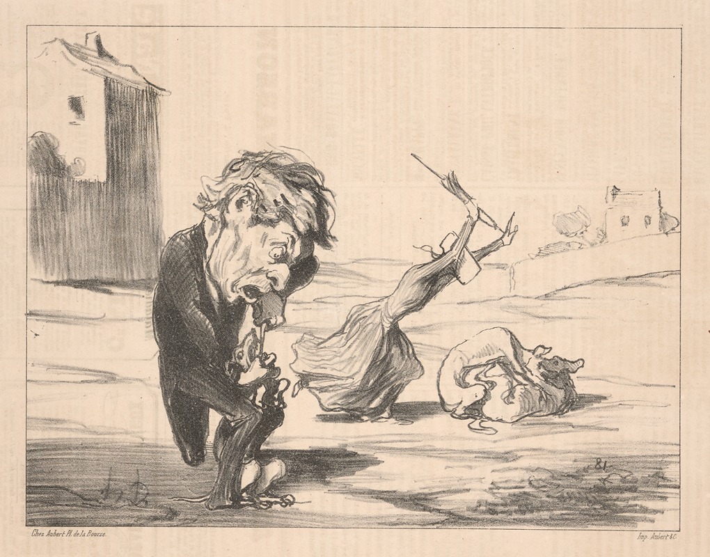 Honoré Daumier - Disciples de Mr. Cobden dans l’exercice de leurs pacifiques fonctions.