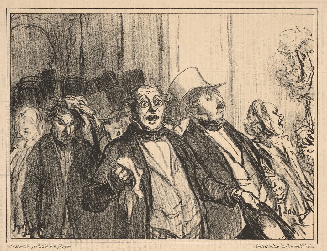 Honoré Daumier - Exit. The Universal Exposition