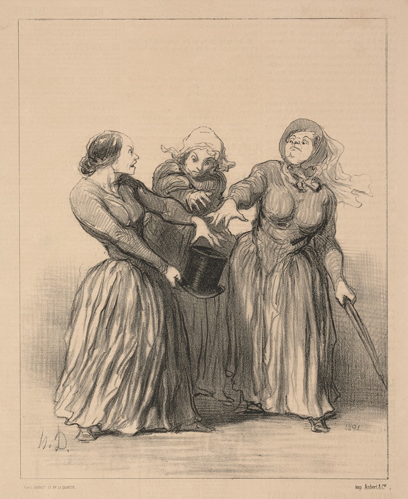 Honoré Daumier - L’insurrection contre les maris est proclamée le plus saint des devoirs!