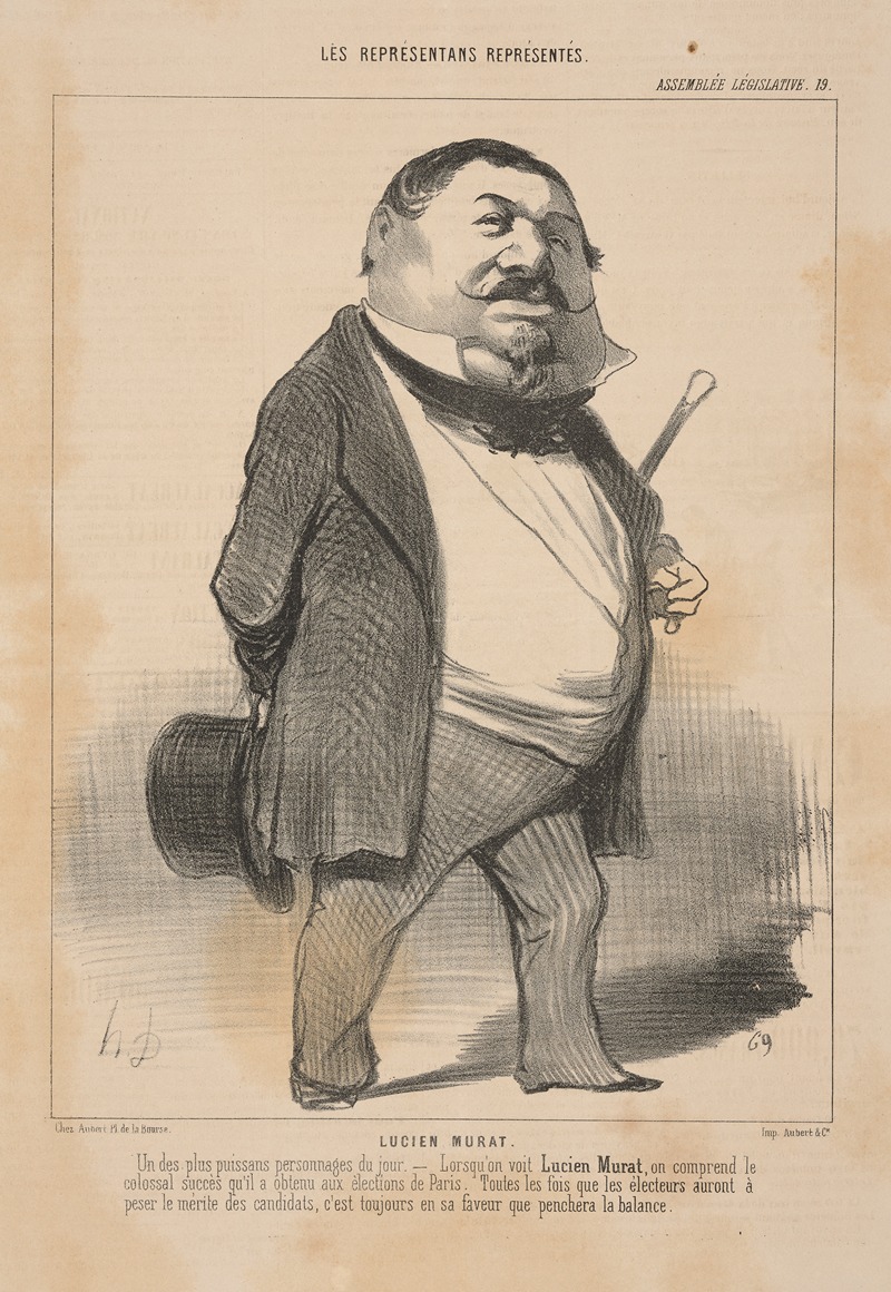 Honoré Daumier - Lucien Murat.