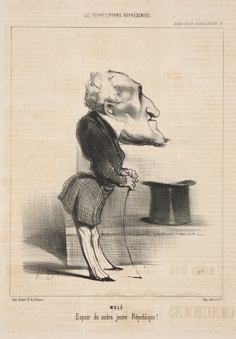 Honoré Daumier - Mole. Hope of our young Republic!