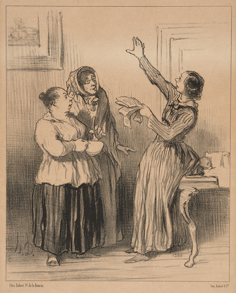 Honoré Daumier - Qu’est la femme aujourd’hui dans la société, rien! que doit-elle être…