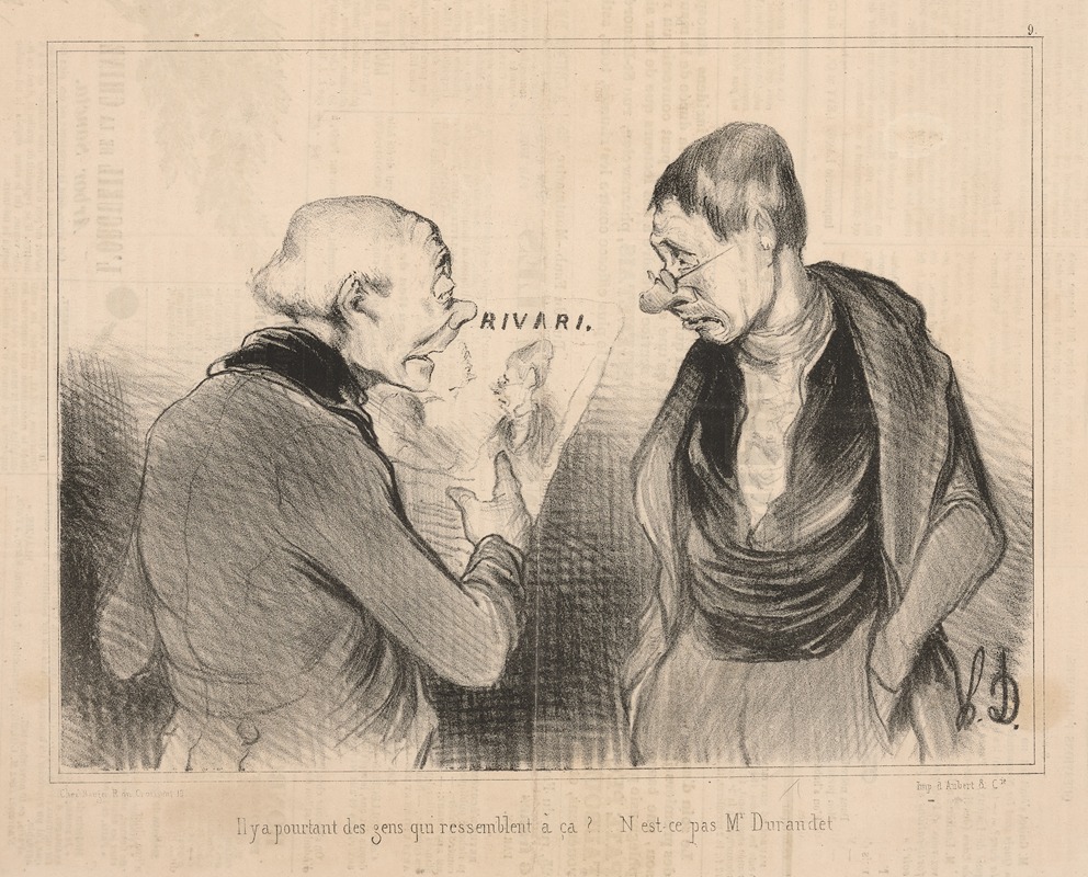 Honoré Daumier - There are still people who look like that; Are there not, Mr. Durandet