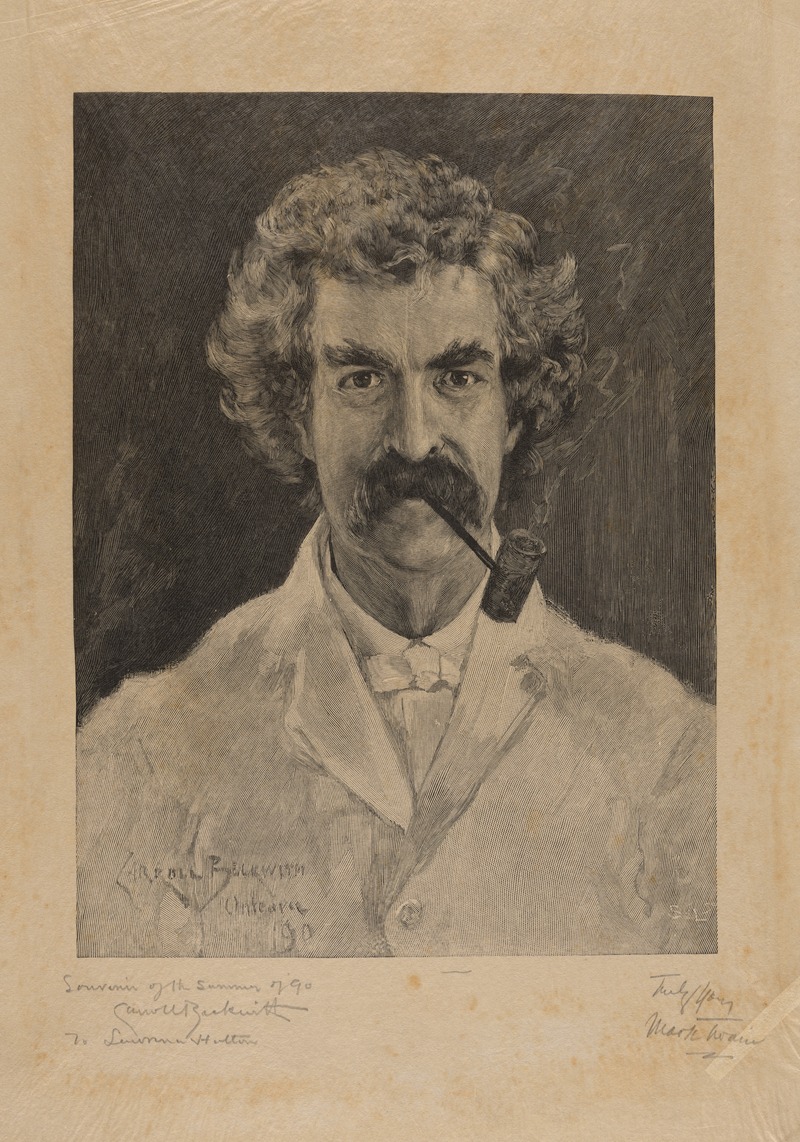 James Carroll Beckwith - Mark Twain.