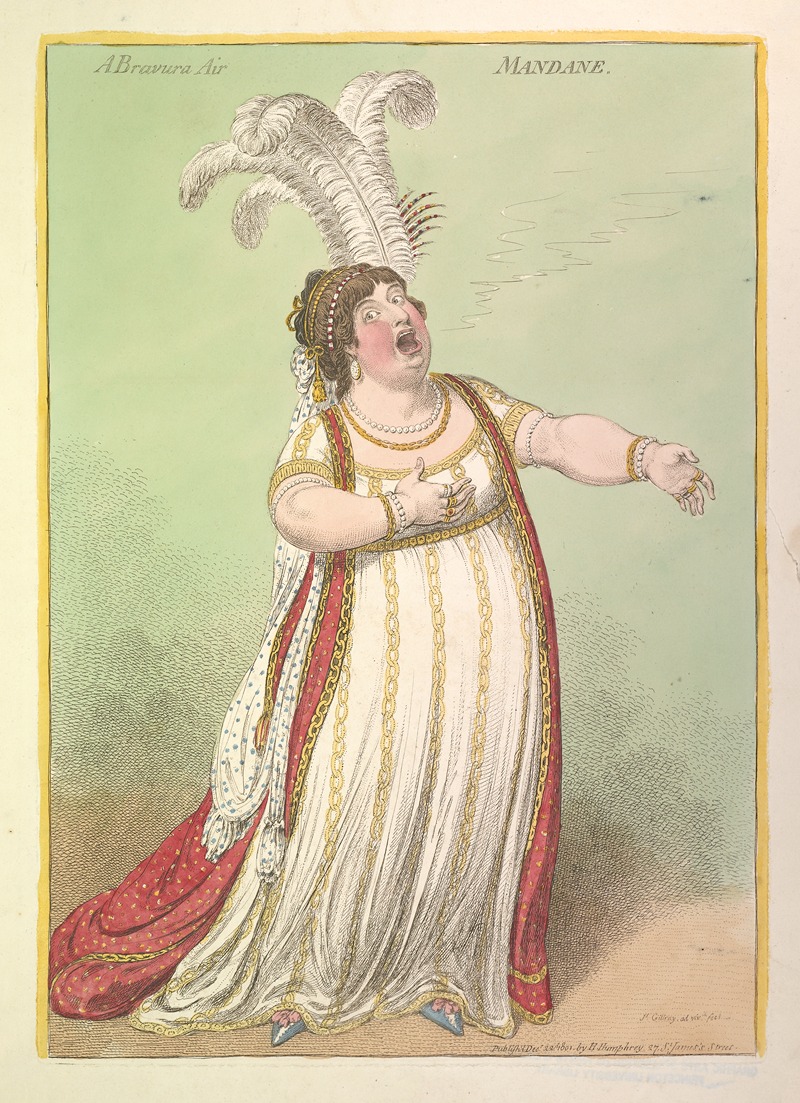 James Gillray - A Bravura air mandane