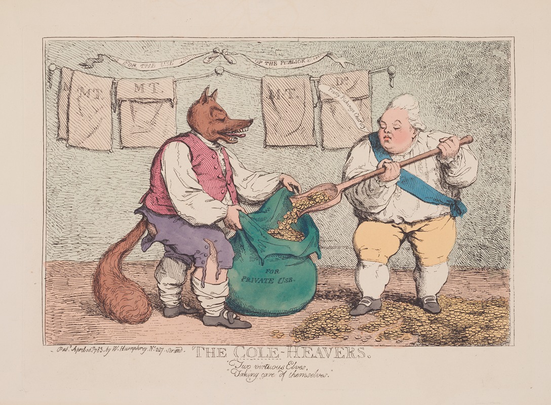 James Gillray - The cole-heavers