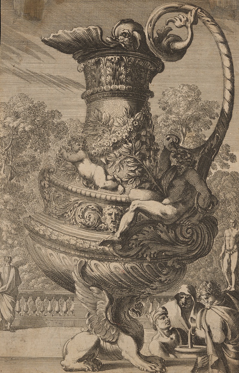 Jean Le Pautre - Ornamental vase supported by griffin