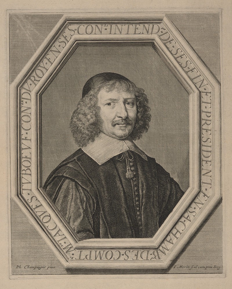 Jean Morin - Master Jacques Tuboeuf Adviser to the King in his Councils Intendant of Finance and its Chairman in his Chamber of Accounts