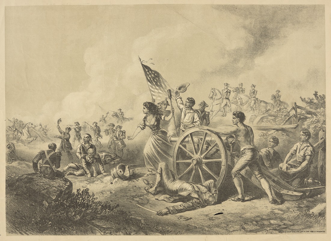 Joseph F. Knapp - Moll Pitcher at the Battle of Monmouth.