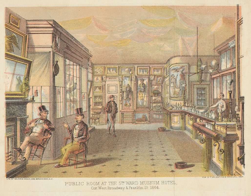 Joseph F. Knapp - Public room at the 5th ward Museum Hotel.