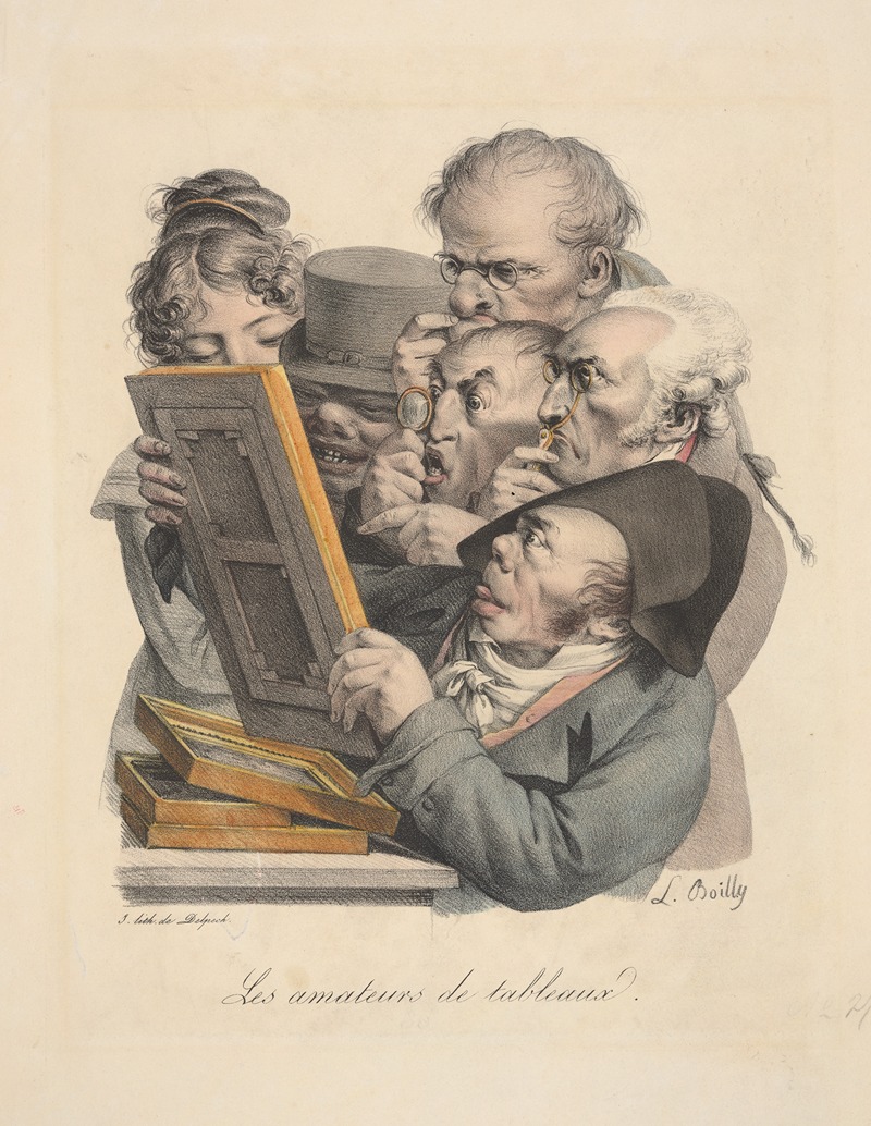 Louis Léopold Boilly - Les amateurs de tableaux (The amateur print collectors)