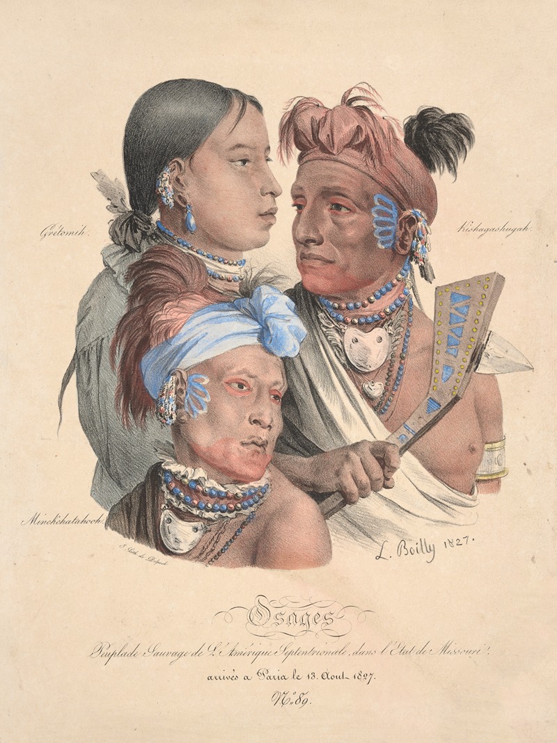 Louis Léopold Boilly - Osages, Primitive Tribes of North America, in the State of Missouri