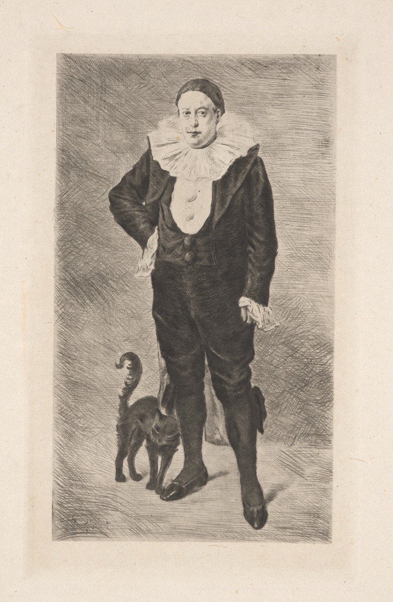 Marcellin Desboutin - Willette as Pierrot