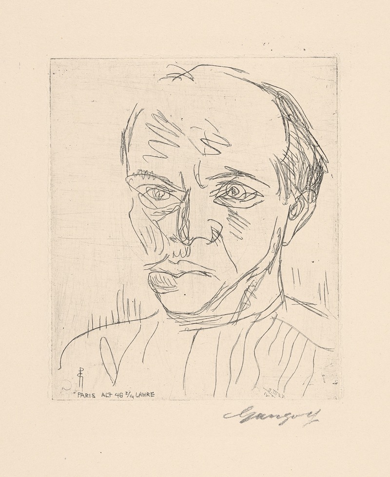 Paul Gangolf - Self-portrait