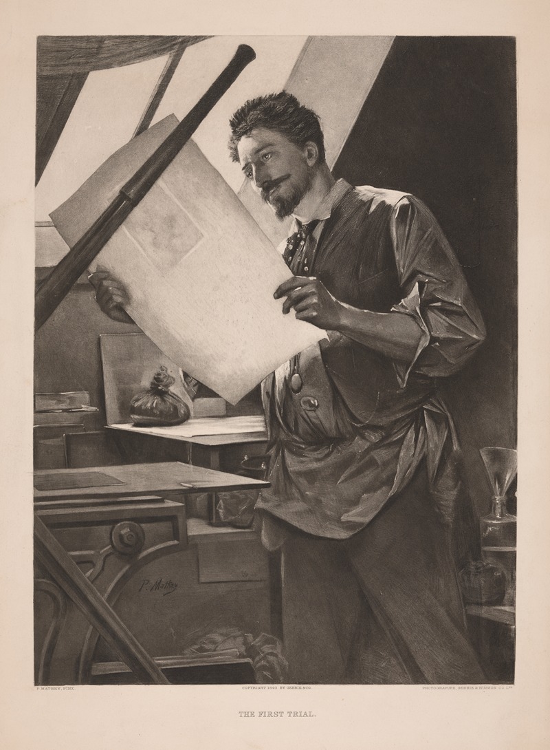 Paul Mathey - Felicien Rops in his studio copy