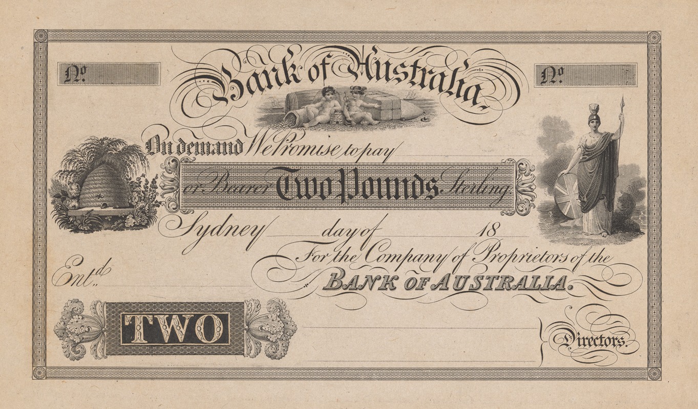 Perkins & Heath - Bank of Australia two pound note