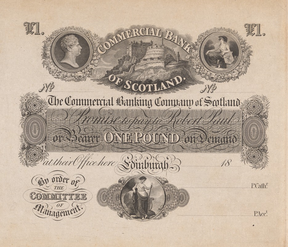 Perkins & Heath - Commercial Bank of Scotland one pound note