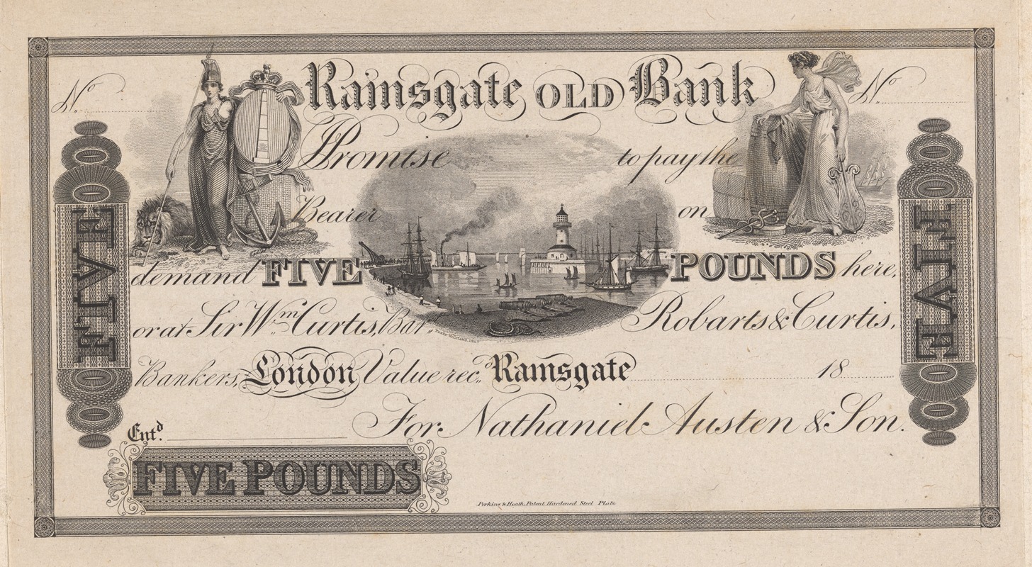 Perkins & Heath - Ramsgate Old Bank five pound note