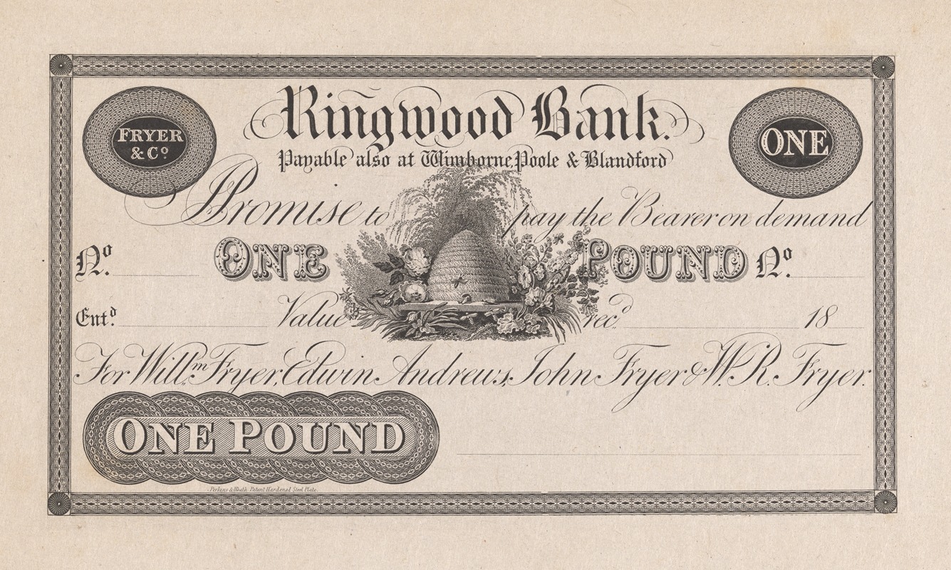 Perkins & Heath - Ringwood Bank one pound note