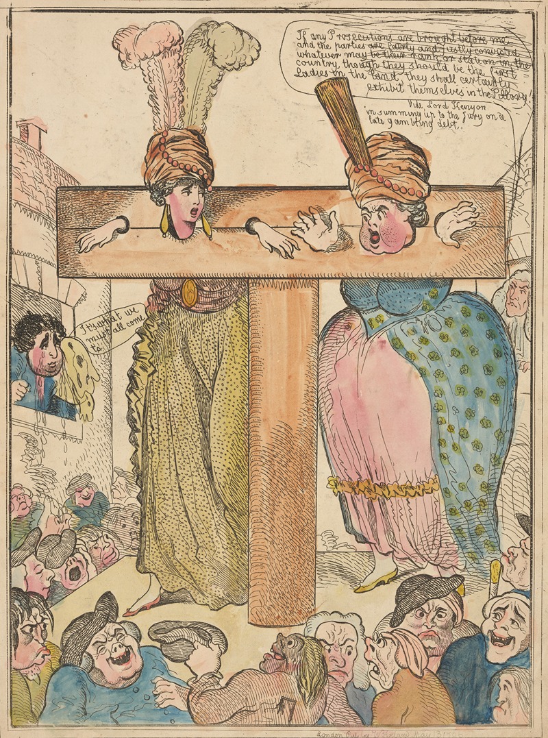 Richard Newton - Female gamblers in the pillory