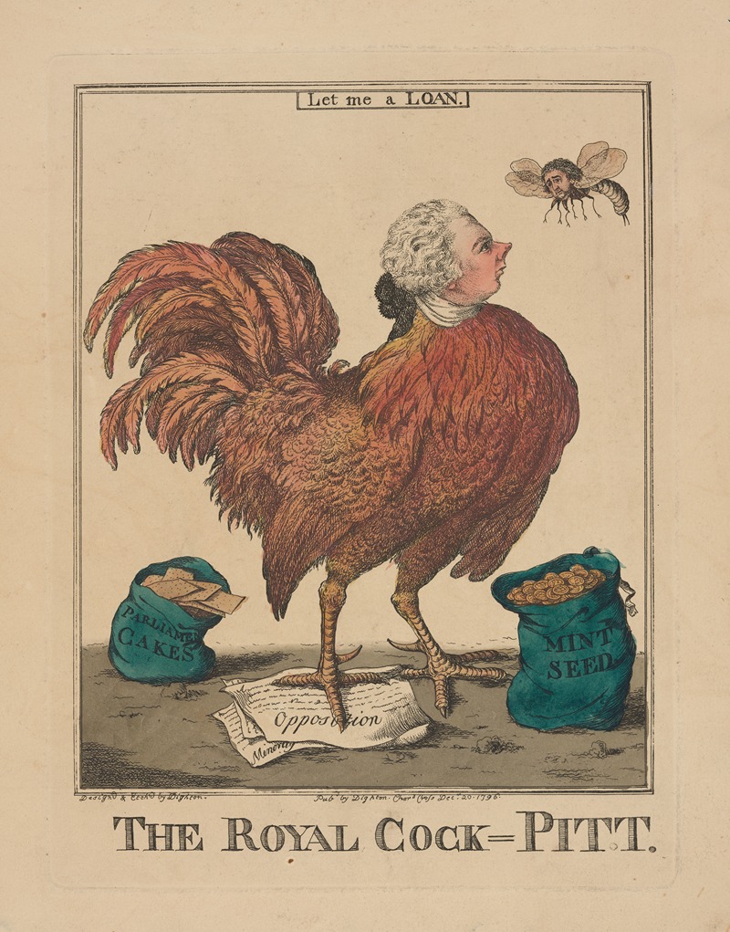 Robert Dighton - The Royal cock-Pitt.