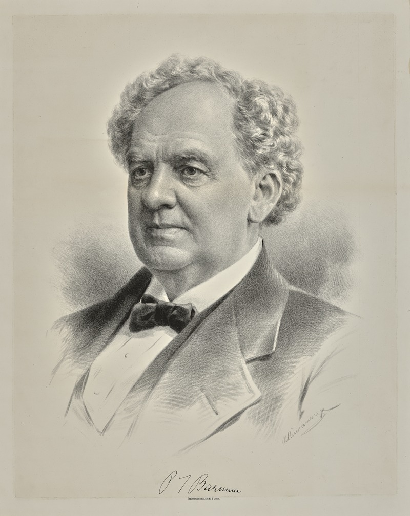 Strobridge & Co. Lith. - P.T. Barnum.