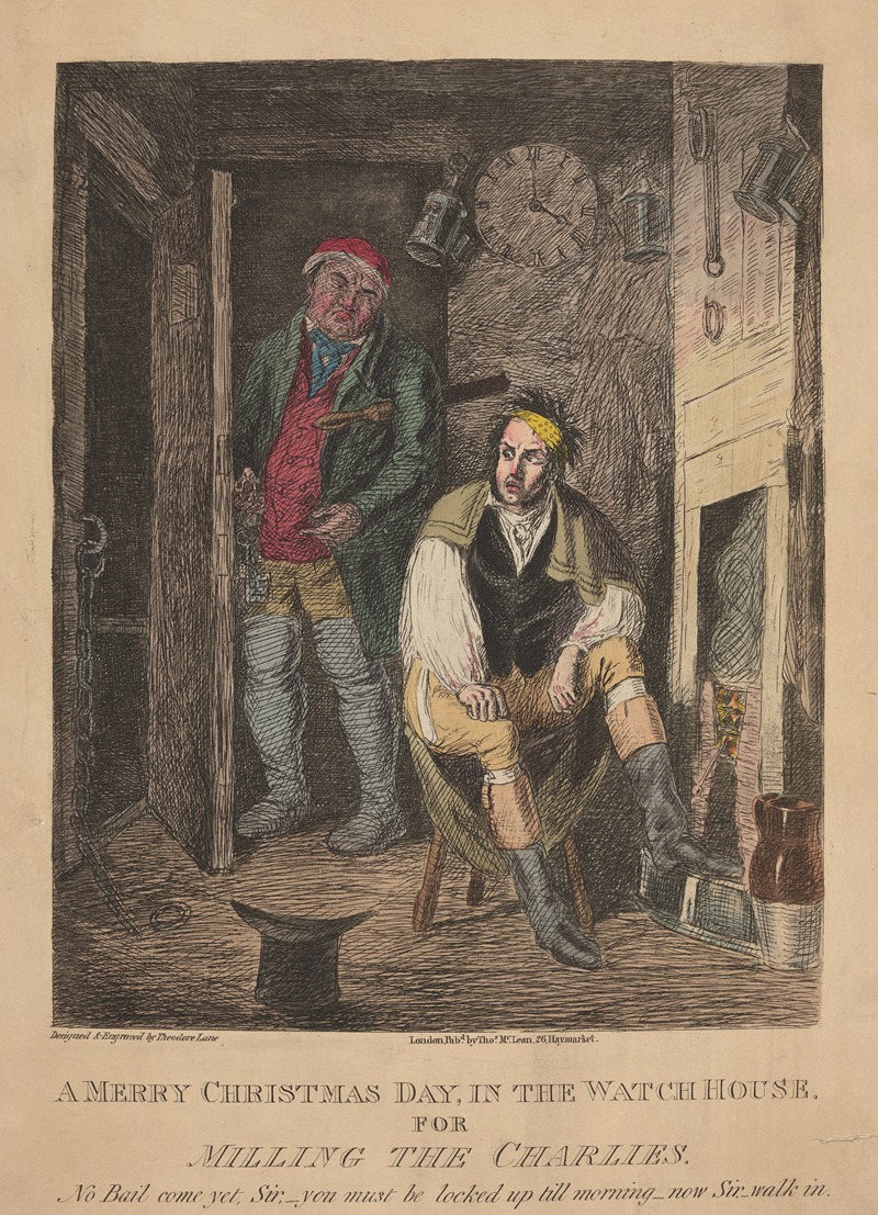 Theodore Lane - A merry Christmas day, in the watch house, for milling the Charlies.