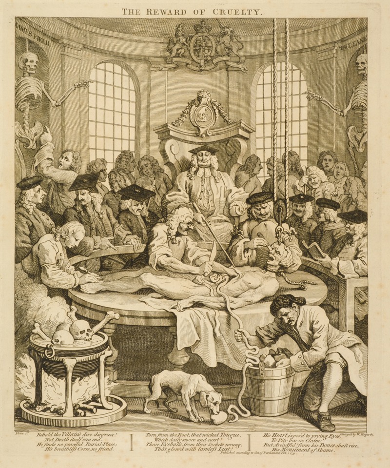 Thomas Cook - The four stages of cruelty [Plate IV; The reward of cruelty]