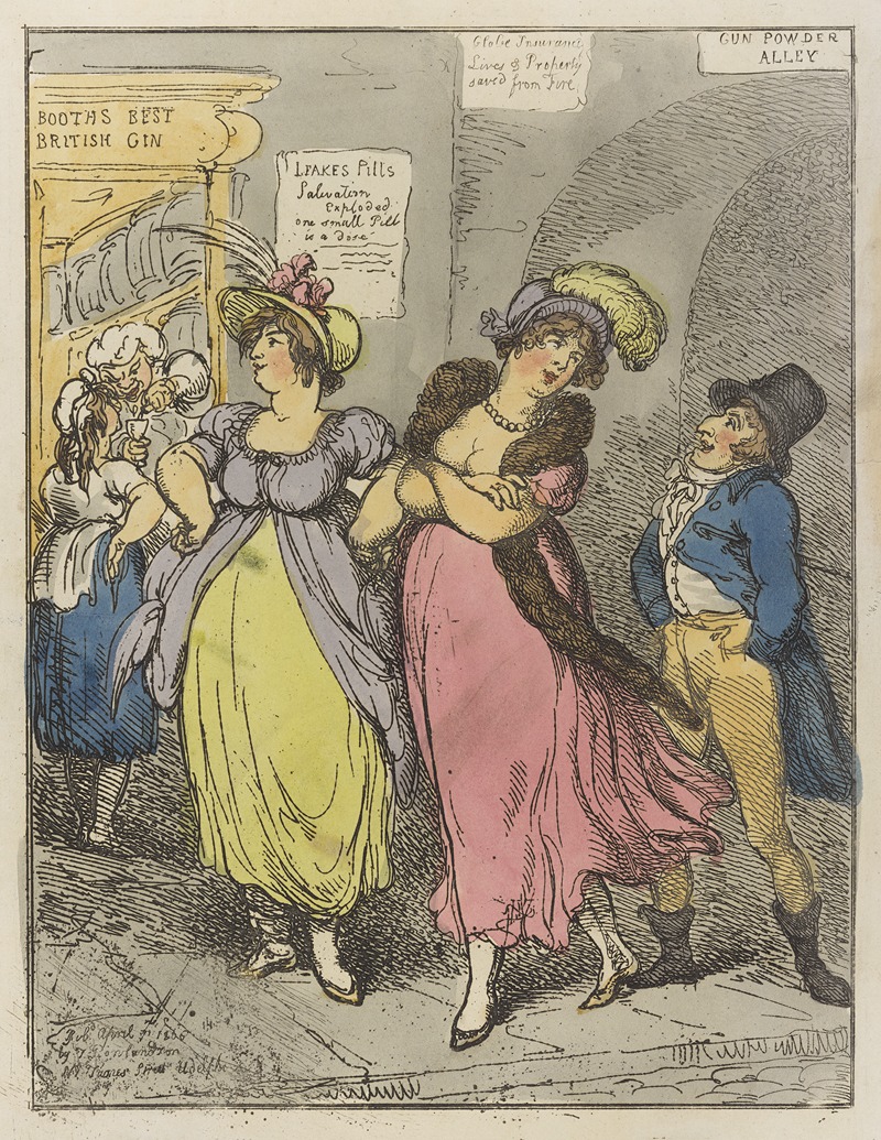 Thomas Rowlandson - A brace of brimstones