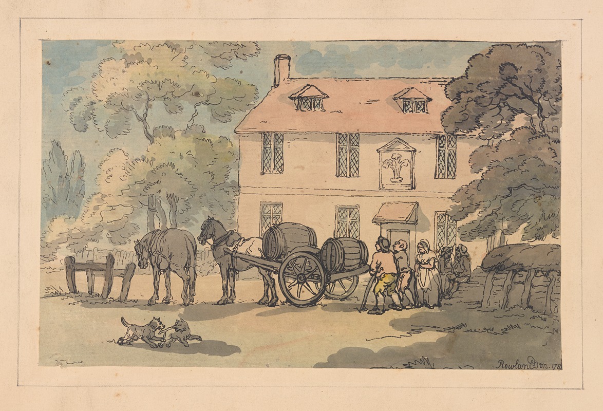 Thomas Rowlandson - A brewer’s dray