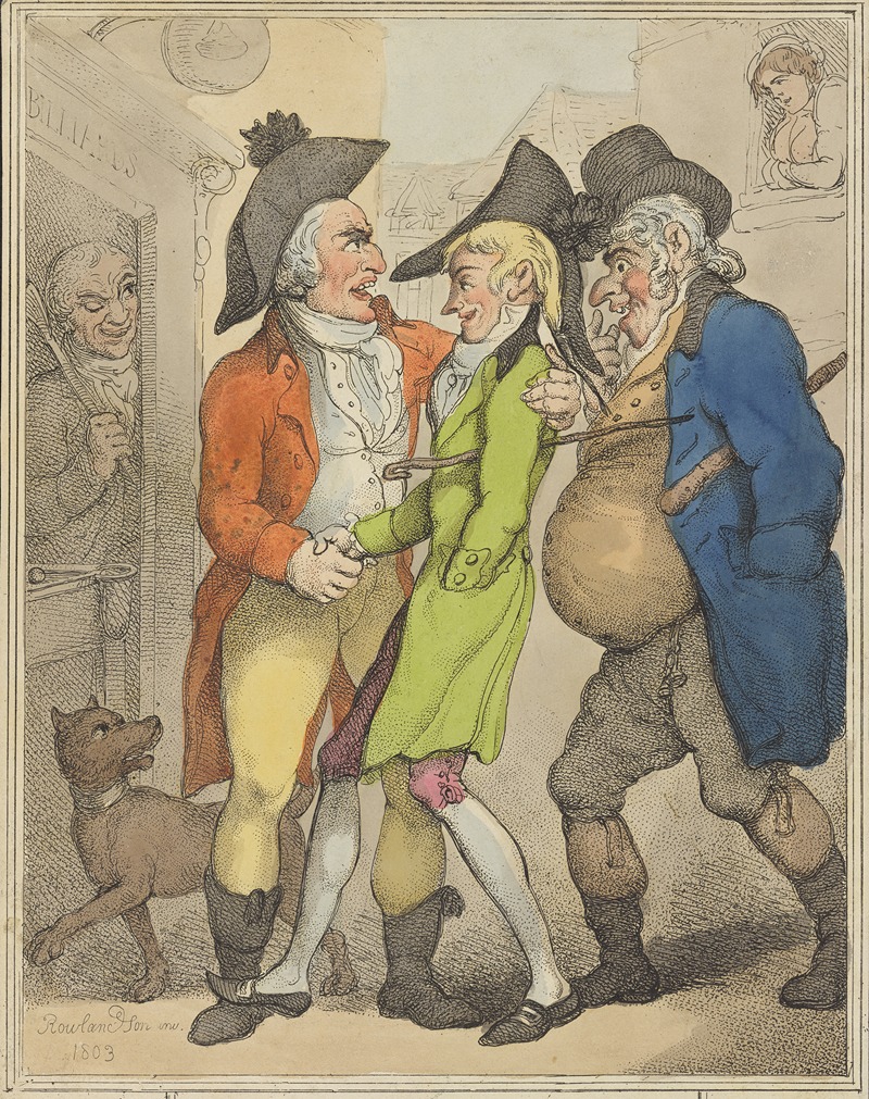 Thomas Rowlandson - A flat between two sharps