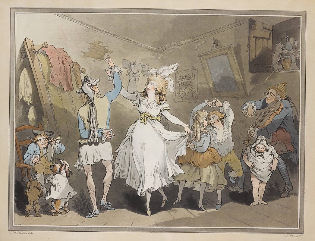 Thomas Rowlandson - A French family