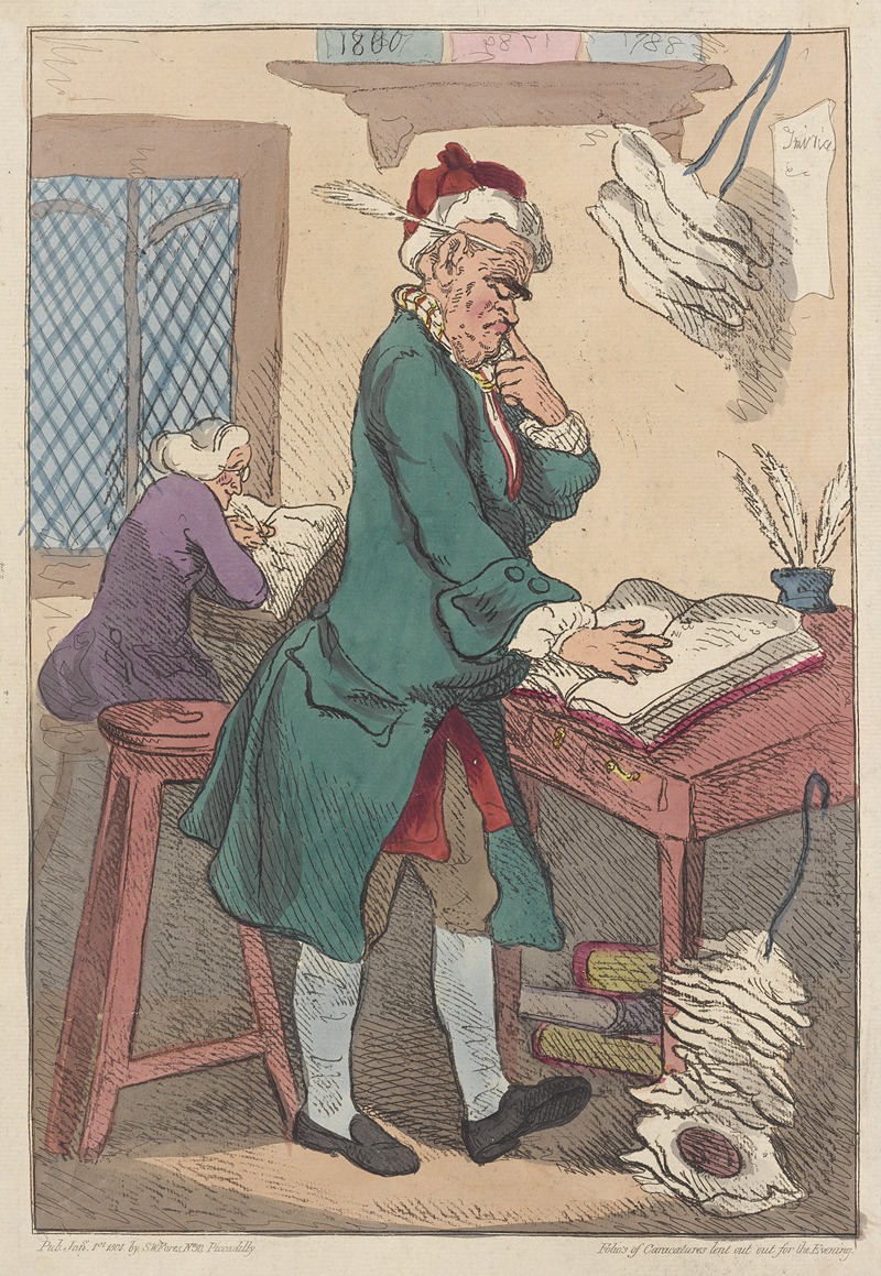 Thomas Rowlandson - A money scrivener