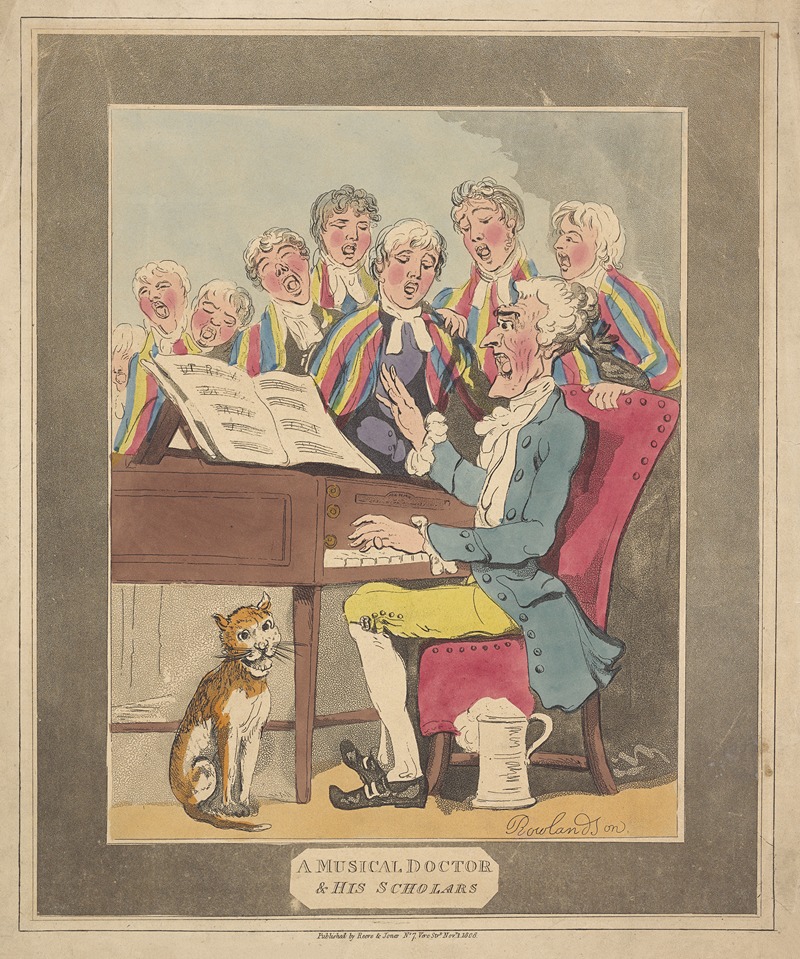 Thomas Rowlandson - A musical doctor & his scholars