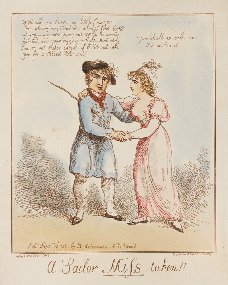 Thomas Rowlandson - A sailor miss-taken!!.