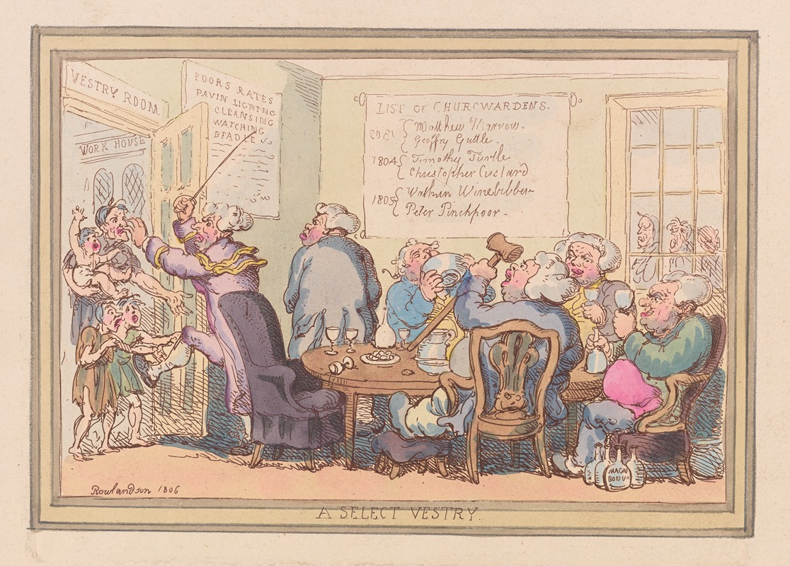 Thomas Rowlandson - A select vestry