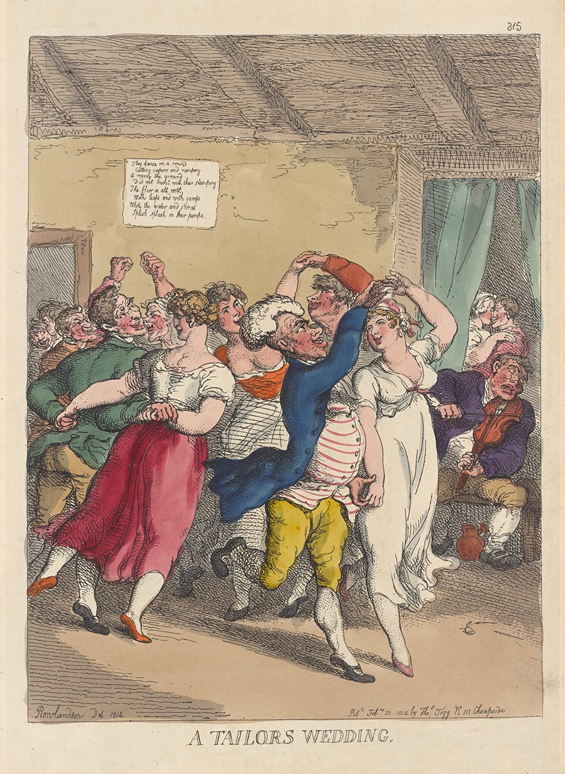 Thomas Rowlandson - A tailors wedding