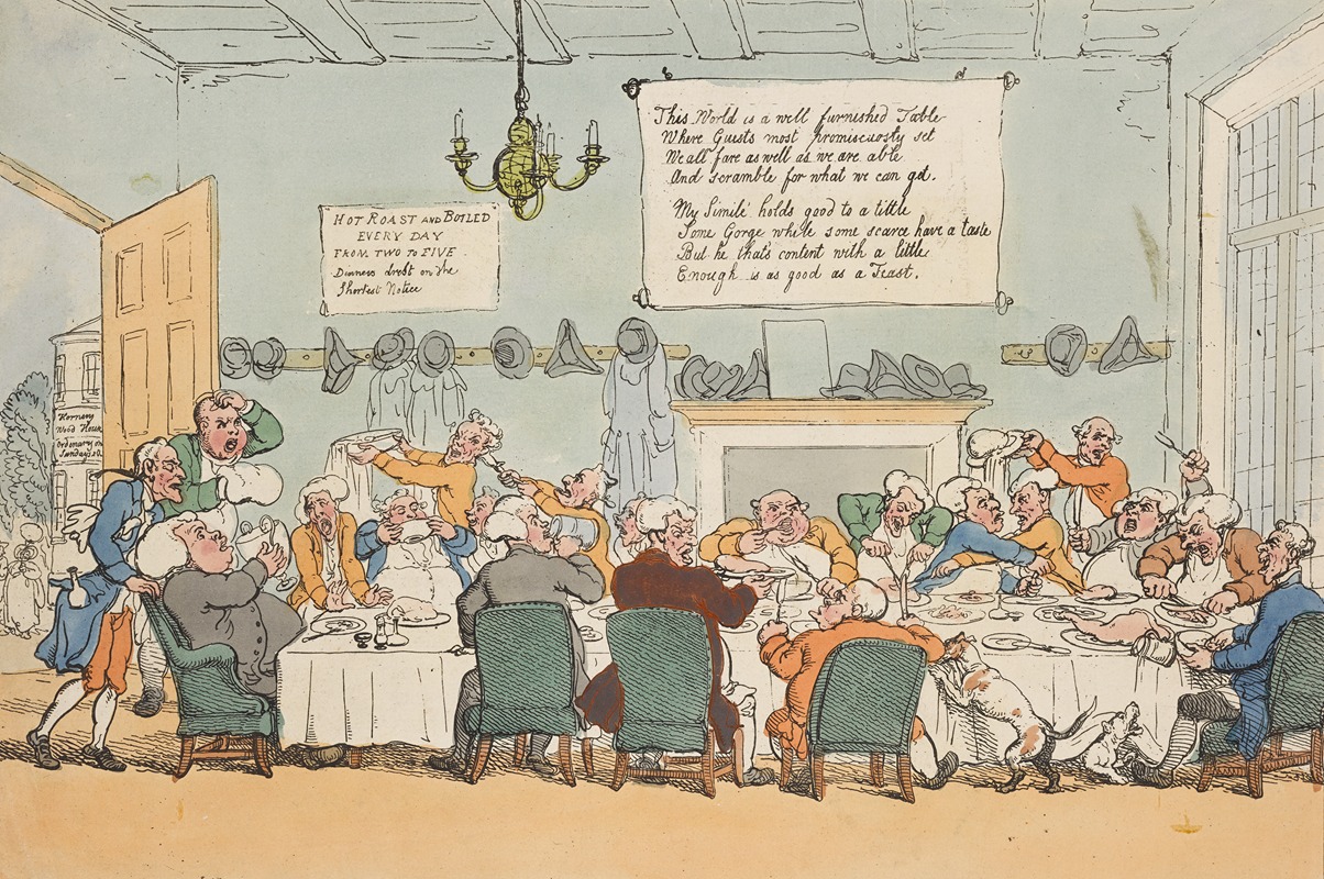 Thomas Rowlandson - A two o’clock ordinary