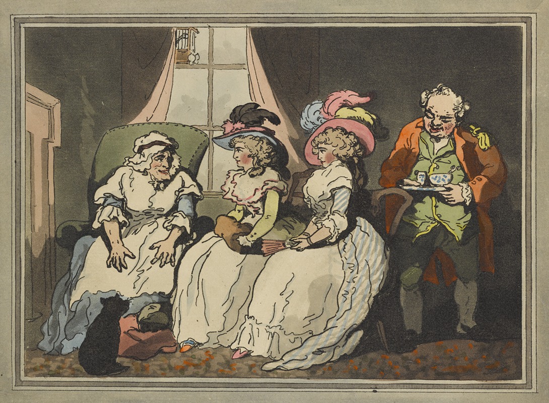 Thomas Rowlandson - A visit to the aunt