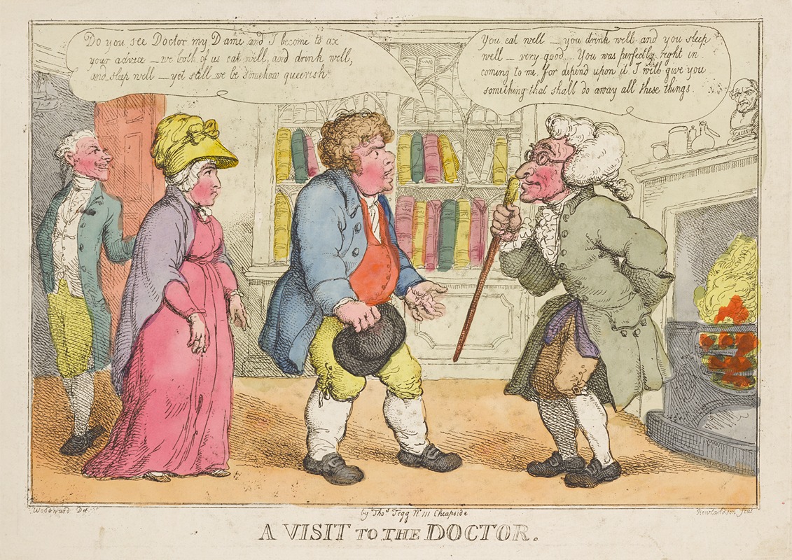 Thomas Rowlandson - A visit to the doctor