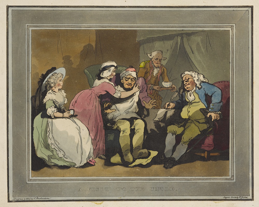 Thomas Rowlandson - A visit to the uncle